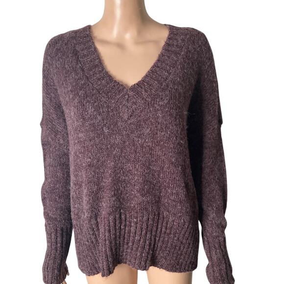 ABOUND Sweater Womens Small Burgundy Stem Pullover New - Picture 1 of 12